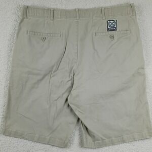 Dixxon Chino Shorts Mens 40 Tan D-Flexx Stretch Casual Comfort Logo